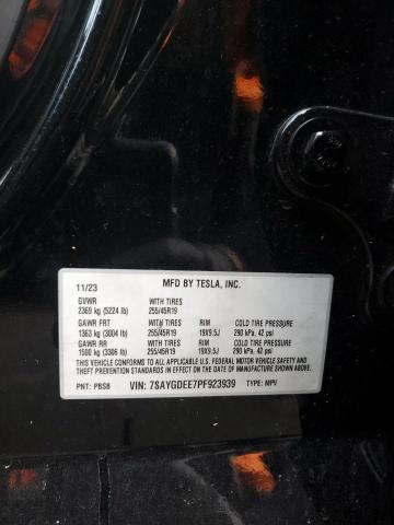 7SAYGDEE7PF923939 - 2023 TESLA MODEL Y Qara foto 13