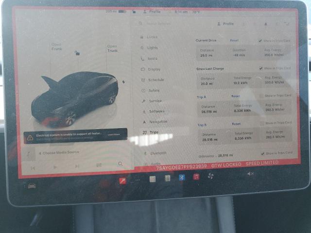 7SAYGDEE7PF923939 - 2023 TESLA MODEL Y Qara foto 9