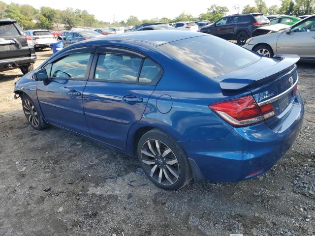 2HGFB2F90FH503118 - 2015 HONDA CIVIC EXL BLUE photo 2