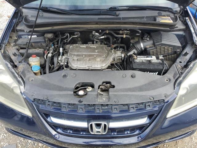 5FNRL384X7B010165 - 2007 HONDA ODYSSEY EX BLUE photo 12