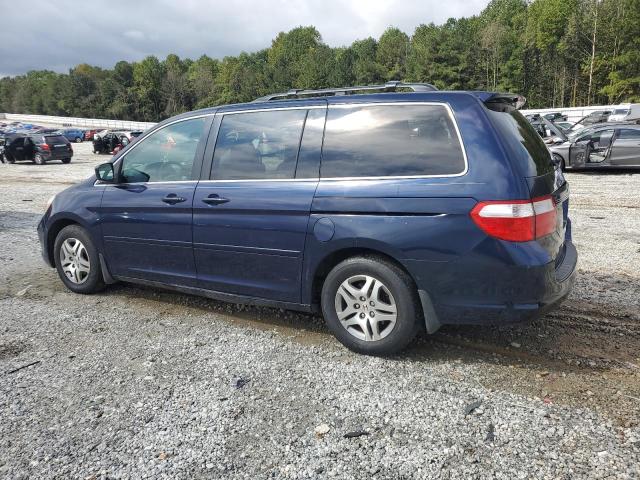 5FNRL384X7B010165 - 2007 HONDA ODYSSEY EX BLUE photo 2