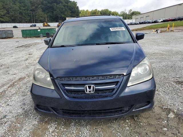 5FNRL384X7B010165 - 2007 HONDA ODYSSEY EX BLUE photo 5