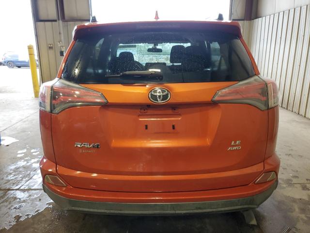 JTMBFREV0GJ084597 - 2016 TOYOTA RAV4 LE ORANGE photo 6