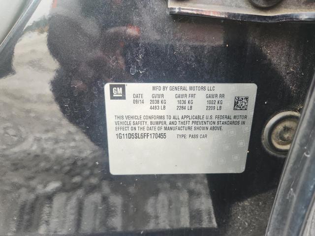 1G11D5SL6FF170455 - 2015 CHEVROLET MALIBU 2LT BLACK photo 13