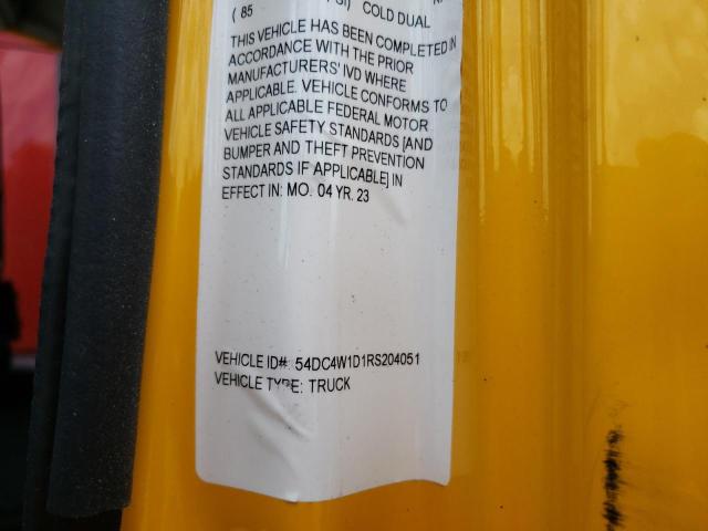 54DC4W1D1RS204051 - 2024 ISUZU NPR HD YELLOW photo 13