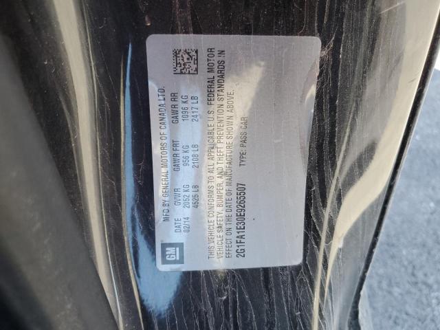 2G1FA1E30E9265507 - 2014 CHEVROLET CAMARO LS შავი ფოტო 12