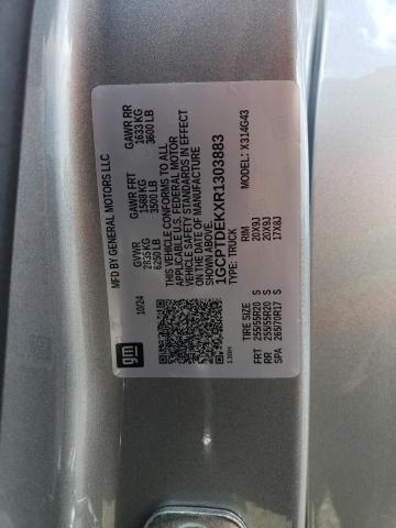 1GCPTDEKXR1303883 - 2024 CHEVROLET COLORADO Z71 SILVER photo 12