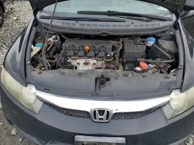 19XFA16569E047764 - 2009 HONDA CIVIC LX BLACK photo 11