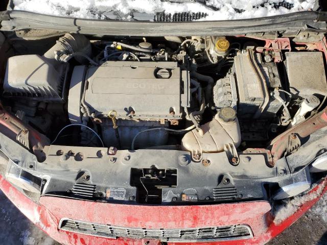 1G1JB5EH2D4192409 - 2013 CHEVROLET SONIC LS წითელი ფოტო 11