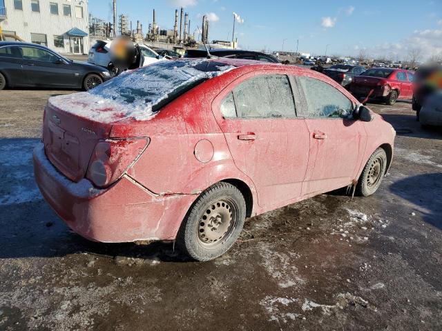 1G1JB5EH2D4192409 - 2013 CHEVROLET SONIC LS წითელი ფოტო 3