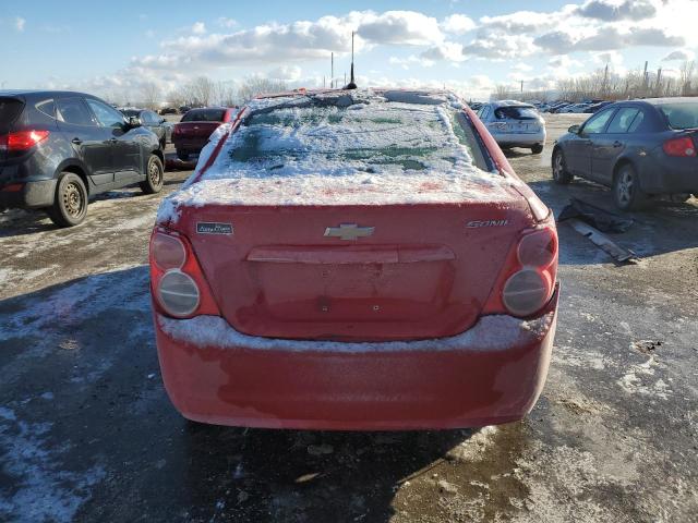 1G1JB5EH2D4192409 - 2013 CHEVROLET SONIC LS წითელი ფოტო 6