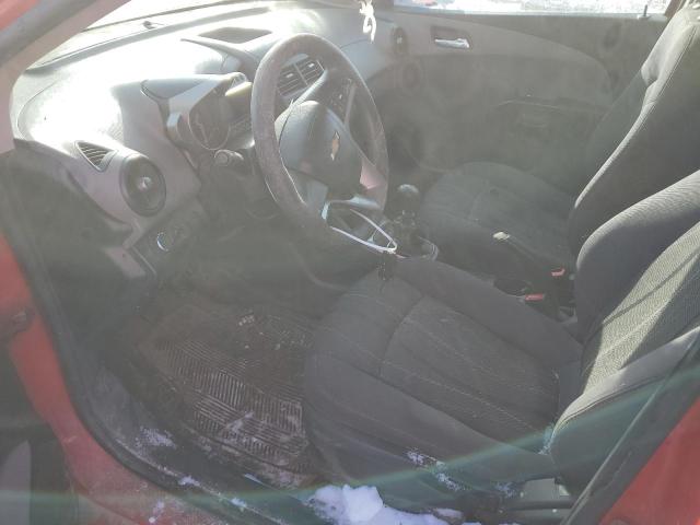 1G1JB5EH2D4192409 - 2013 CHEVROLET SONIC LS წითელი ფოტო 7