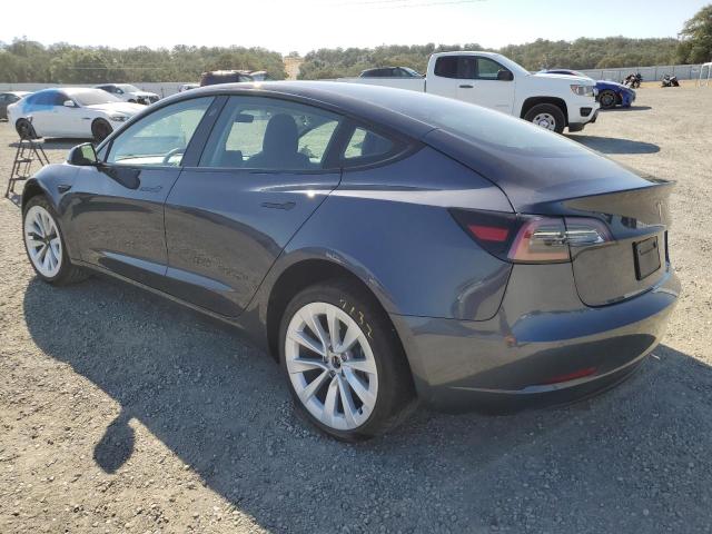5YJ3E1EA4NF299961 - 2022 TESLA MODEL 3 Сірий фото 2