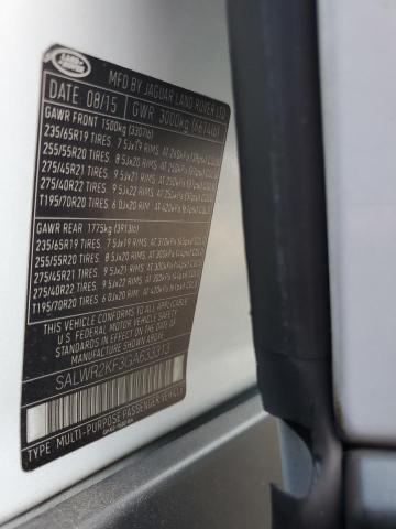 SALWR2KF3GA633313 - 2016 LAND ROVER RANGE ROVE HSE WHITE photo 12