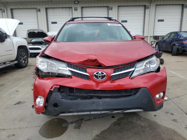 2T3WFREVXFW130812 - 2015 TOYOTA RAV4 XLE RED photo 5