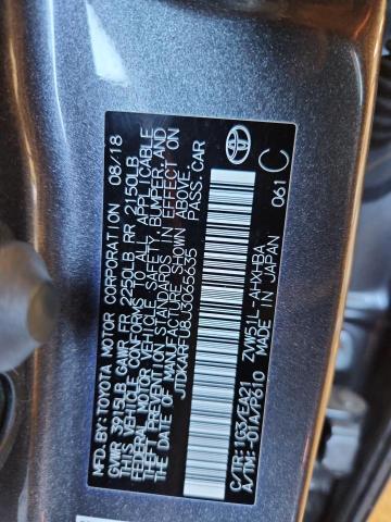 JTDKARFU8J3065635 - 2018 TOYOTA PRIUS 石墨色 照片 12