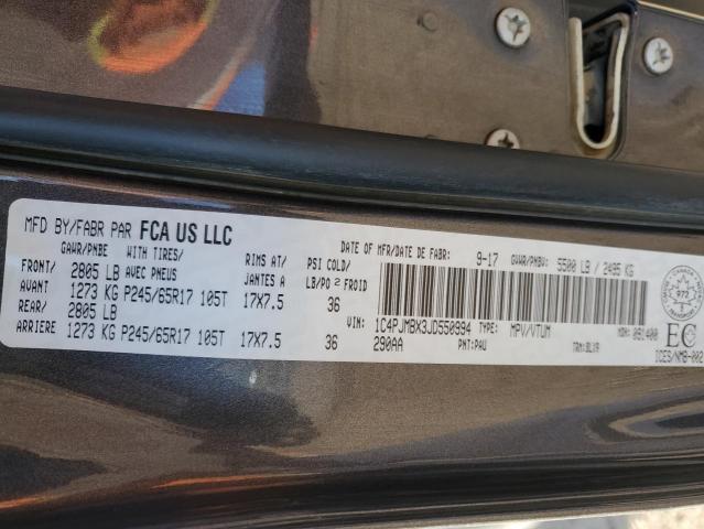 1C4PJMBX3JD550994 - 2018 JEEP CHEROKEE TRAILHAWK GRAY photo 14