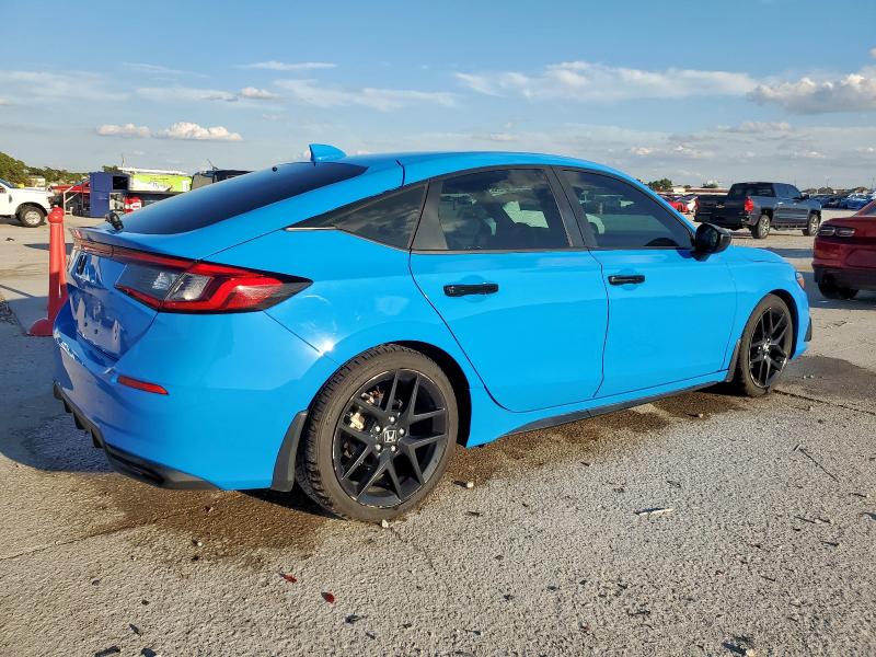19XFL2H87NE017612 - 2022 HONDA CIVIC SPORT BLUE photo 3