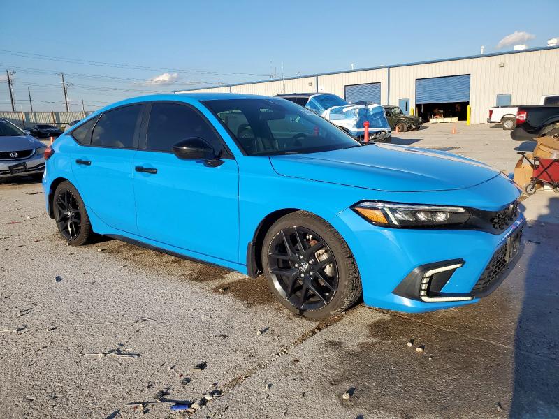 19XFL2H87NE017612 - 2022 HONDA CIVIC SPORT BLUE photo 4