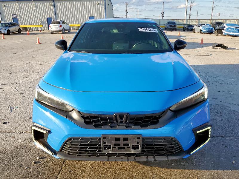 19XFL2H87NE017612 - 2022 HONDA CIVIC SPORT BLUE photo 5