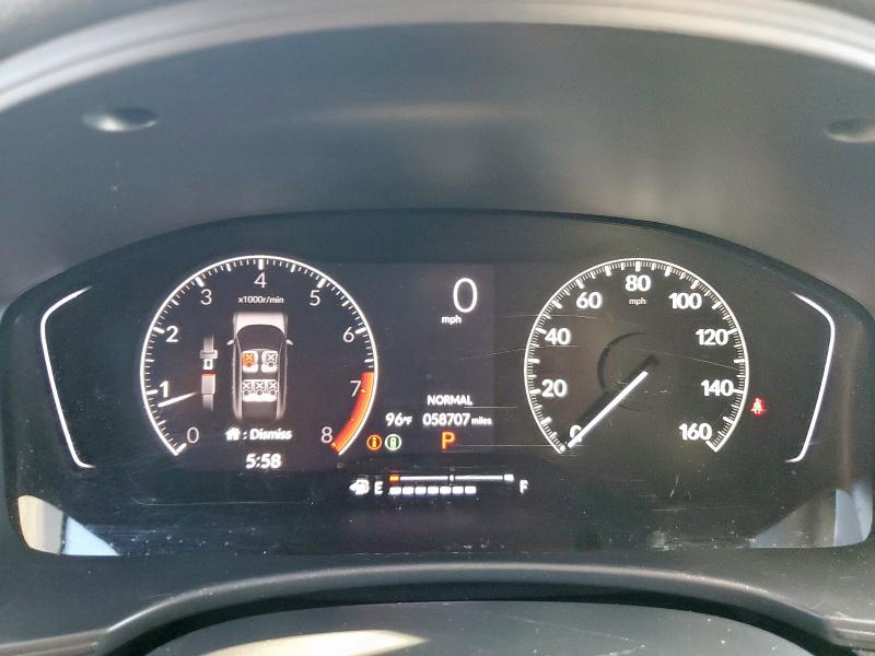 19XFL2H87NE017612 - 2022 HONDA CIVIC SPORT BLUE photo 9