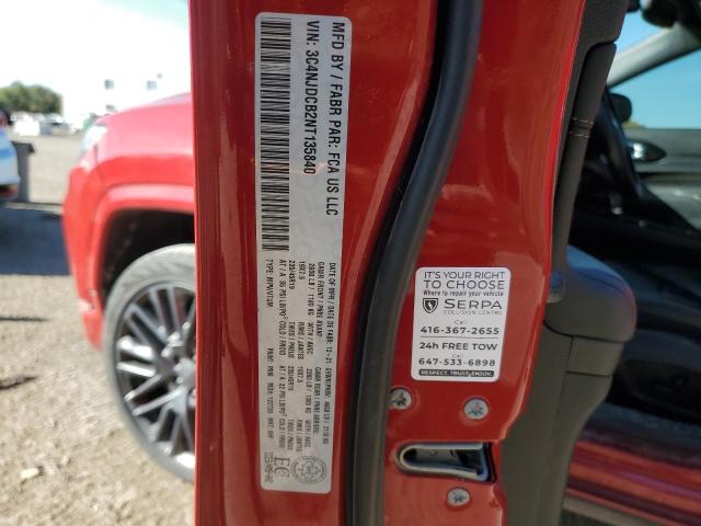 3C4NJDCB2NT135840 - 2022 JEEP COMPASS LIMITED 红色 照片 13