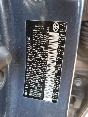 5YFBURHE0KP874326 - 2019 TOYOTA COROLLA L 石墨色 照片 13