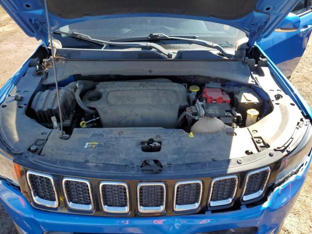3C4NJDCB2LT119148 - 2020 JEEP COMPASS LIMITED BLUE photo 12