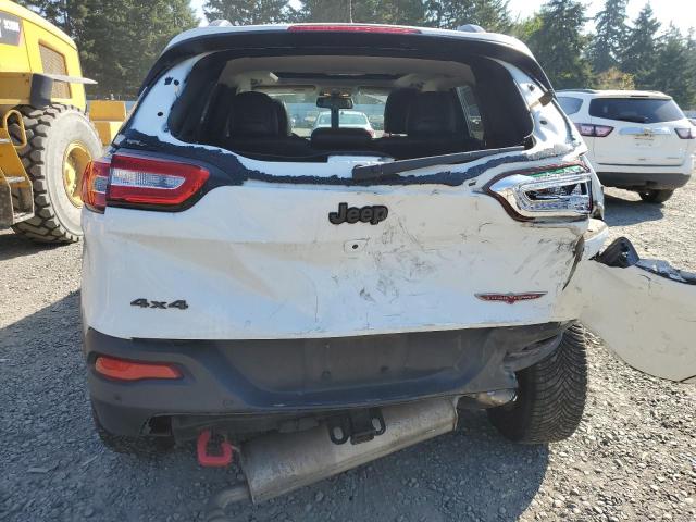 1C4PJMBS6FW503720 - 2015 JEEP CHEROKEE TRAILHAWK WHITE photo 6