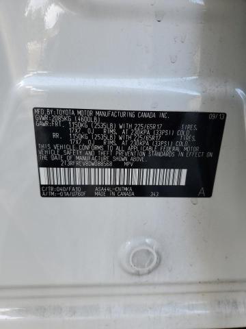 2T3RFREV8DW088568 - 2013 TOYOTA RAV4 XLE 白色 照片 13