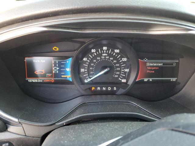 3FA6P0D97KR205158 - 2019 FORD FUSION TITANIUM RED photo 9