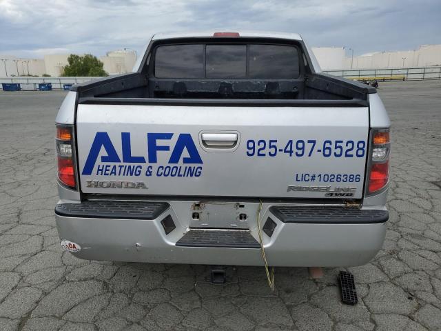 2HJYK16507H524403 - 2007 HONDA RIDGELINE RTL SILVER photo 6