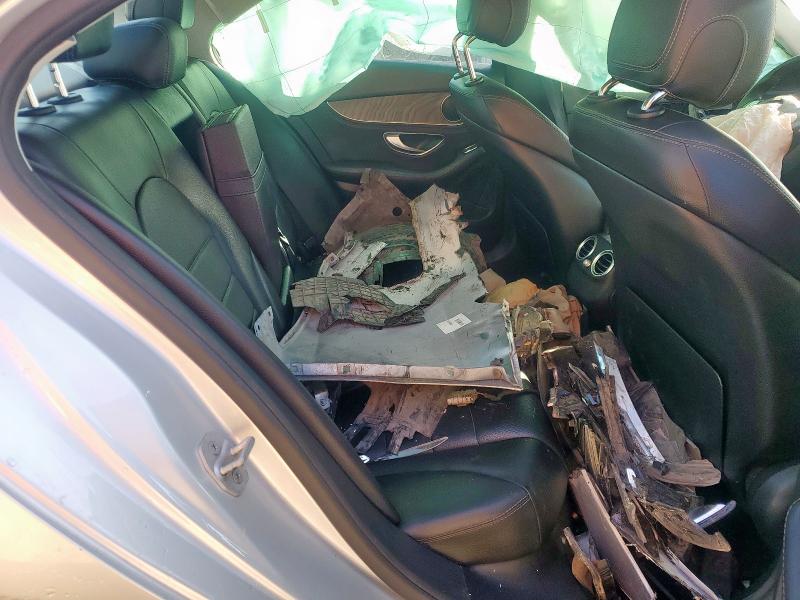 55SWF4KB9GU134305 - 2016 MERCEDES-BENZ C 300 4MATIC SILVER photo 10