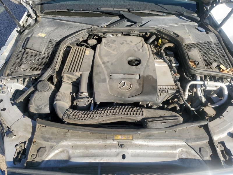 55SWF4KB9GU134305 - 2016 MERCEDES-BENZ C 300 4MATIC SILVER photo 11