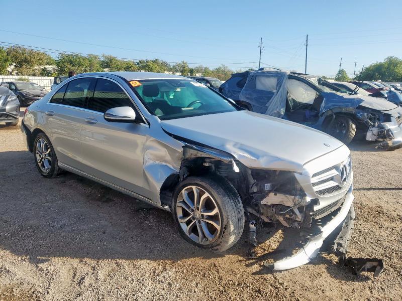 55SWF4KB9GU134305 - 2016 MERCEDES-BENZ C 300 4MATIC SILVER photo 4