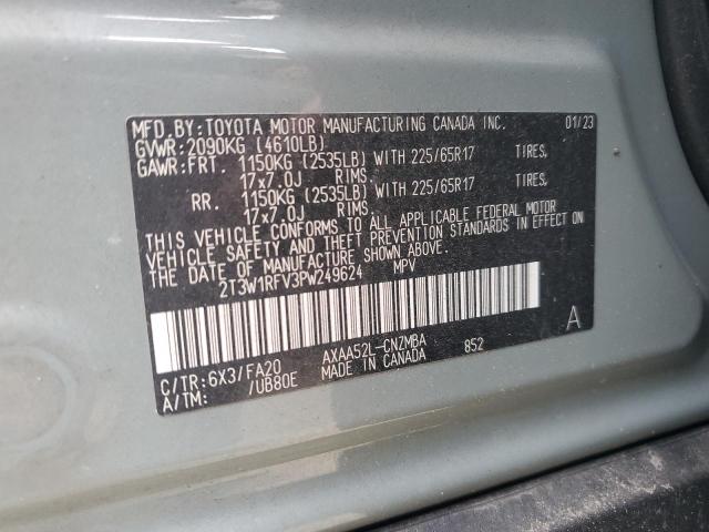 2T3W1RFV3PW249624 - 2023 TOYOTA RAV4 XLE 青色 照片 13