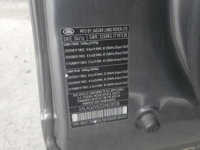 SALAG2V62GA828508 - 2016 LAND ROVER LR4 HSE CHARCOAL photo 13