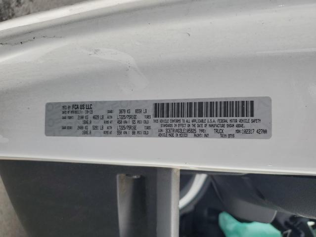 3C6TRVAG3LE105825 - 2020 RAM PROMASTER 1500 STANDARD WHITE photo 13