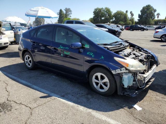 JTDKN3DUXF0396424 - 2015 TOYOTA PRIUS ლურჯი ფოტო 4