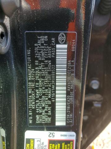 4T1G11AK3RU888522 - 2024 TOYOTA CAMRY SE NIGHT SHADE BLACK photo 12