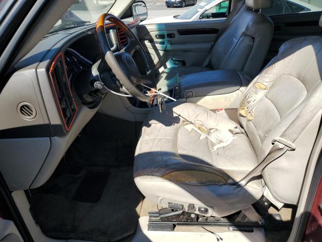 1GYEK63N62R114930 - 2002 CADILLAC ESCALADE LUXURY أحمر صورة 7