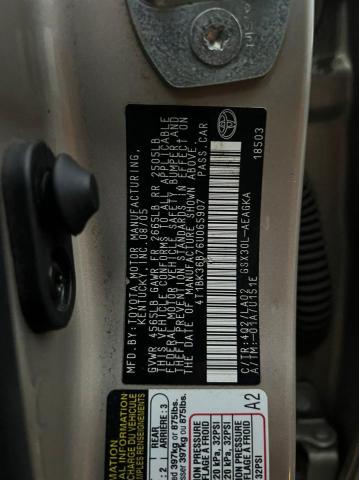4T1BK36B76U065907 - 2006 TOYOTA AVALON XL GOLD photo 10