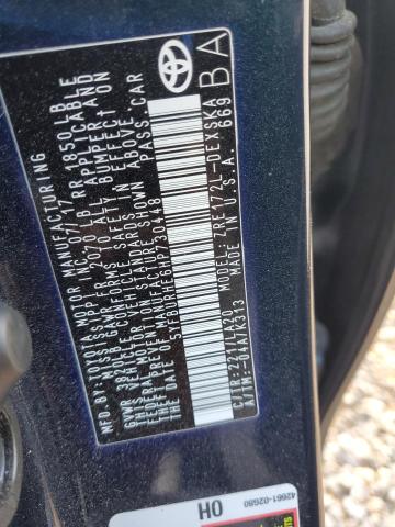 5YFBURHE6HP730448 - 2017 TOYOTA COROLLA L BLUE photo 12