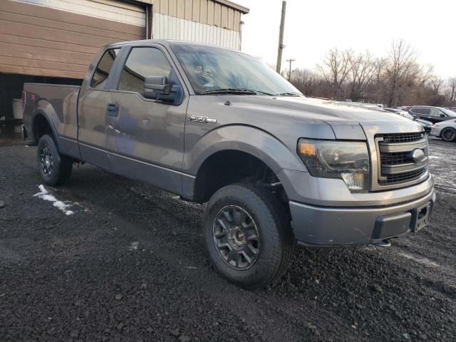 1FTEX1EM4DKE13908 - 2013 FORD F150 SUPER CAB GRAY photo 4