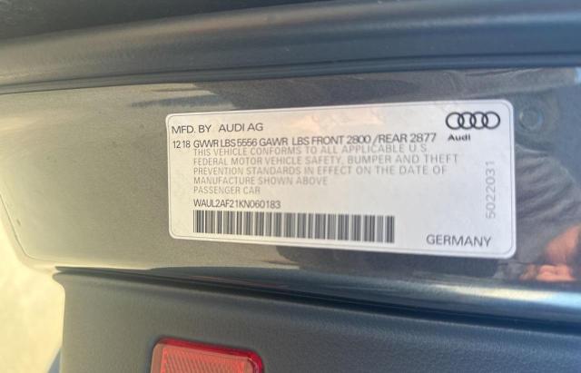 WAUL2AF21KN060183 - 2019 AUDI A6 PREMIUM PLUS Grau Foto 10