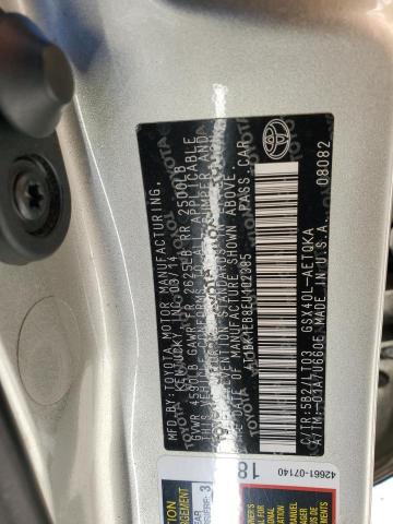 4T1BK1EB8EU102385 - 2014 TOYOTA AVALON BASE 棕色 照片 12