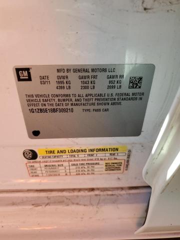 1G1ZB5E18BF309210 - 2011 CHEVROLET MALIBU LS Blanc photo 12