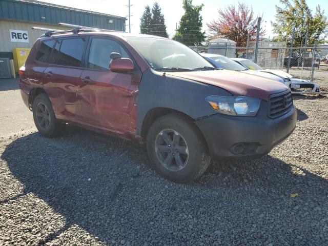 JTEDA41A292007039 - 2009 TOYOTA HIGHLANDER 勃艮第红 照片 4