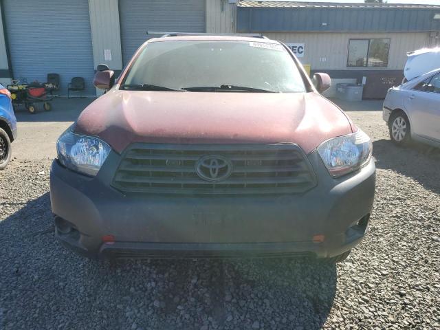 JTEDA41A292007039 - 2009 TOYOTA HIGHLANDER 勃艮第红 照片 5