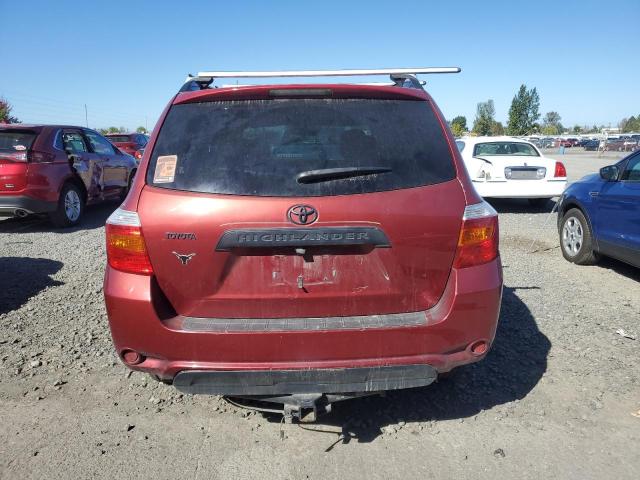 JTEDA41A292007039 - 2009 TOYOTA HIGHLANDER 勃艮第红 照片 6